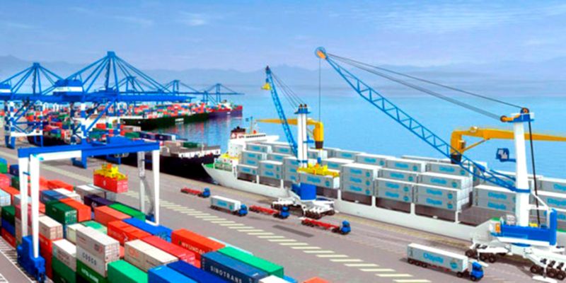 Terminal de contenedores de Puerto Cortés, el puerto más importante de Centroamérica